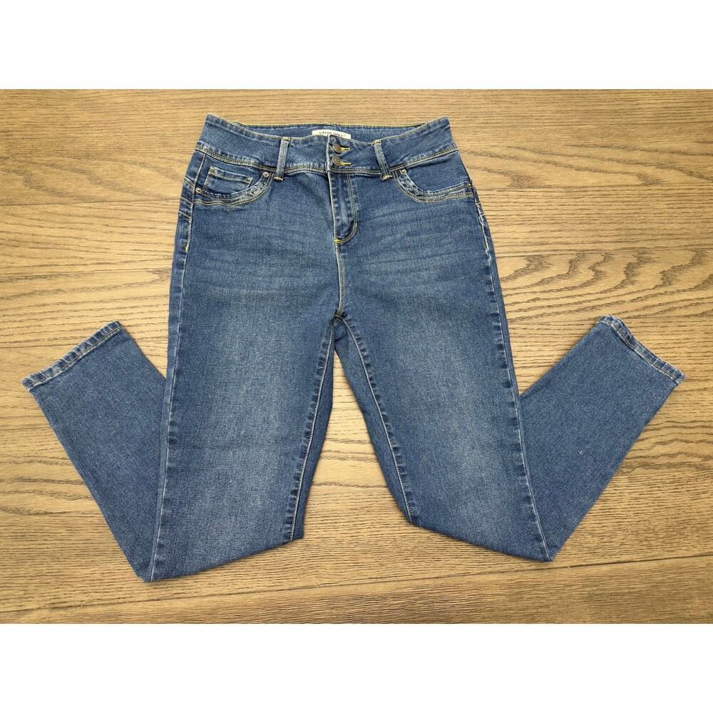 Satin Doll Jeans Womens Size 10 High Rise Straight Leg Stretch Denim
